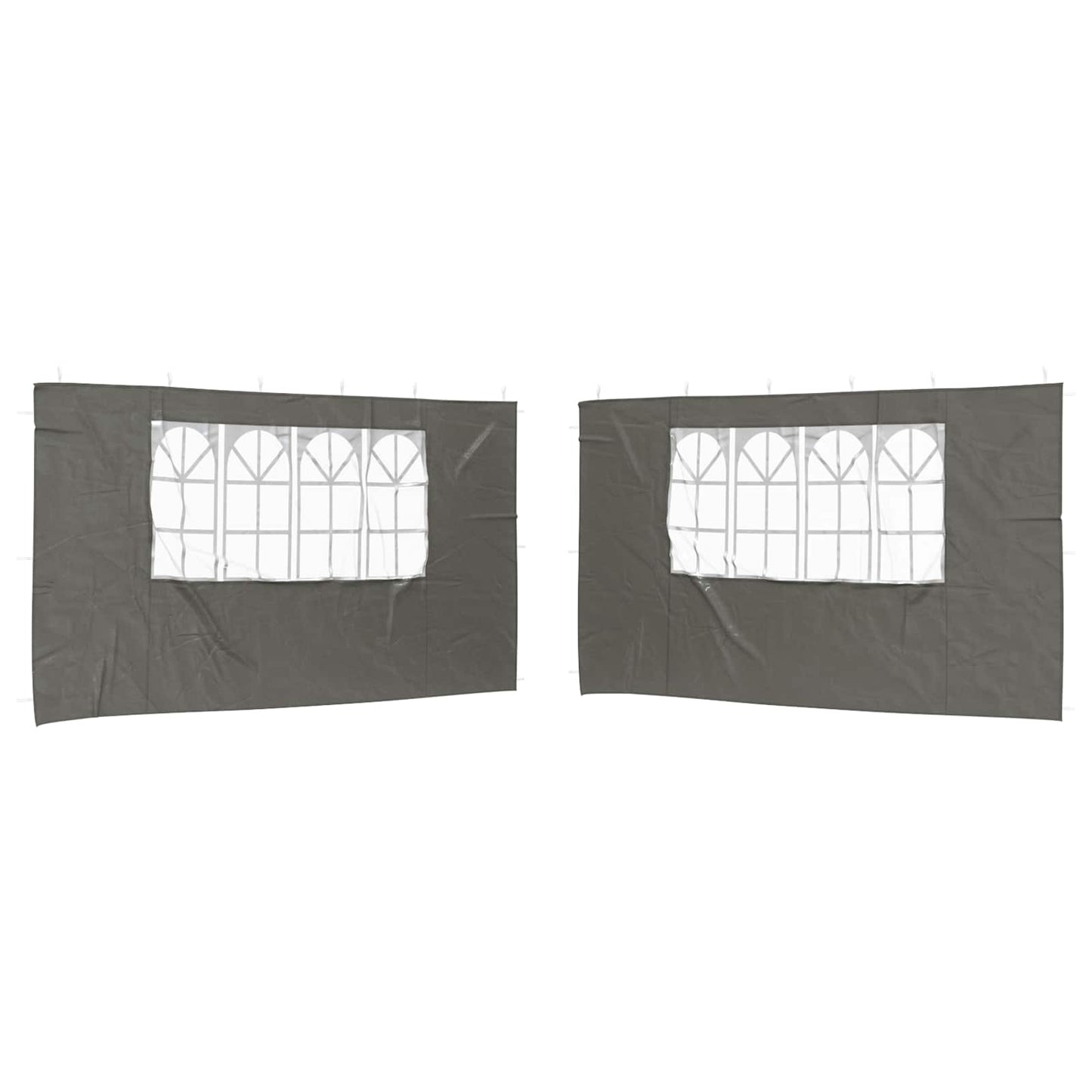 Parete per tenda da festa 2 pcs 400 x 195 cm Antracite | homemem39