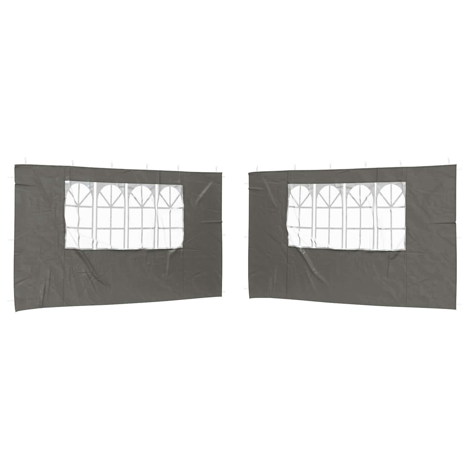 Parete per tenda da festa 2 pcs 400 x 195 cm Antracite | homemem39