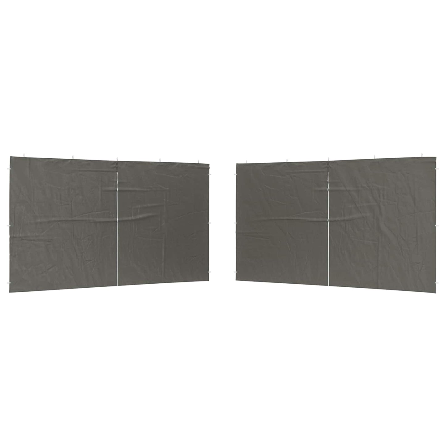 Parete per tenda da festa 2 pcs Antracite 400 x 195 cm | homemem39