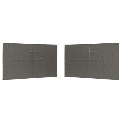 Parete per tenda da festa 2 pcs Antracite 400 x 195 cm | homemem39
