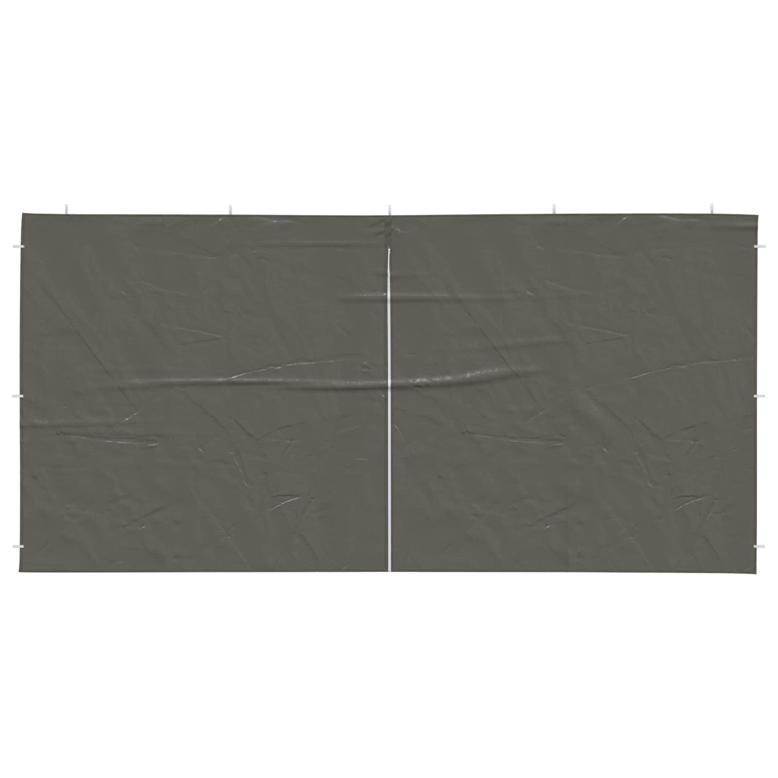 Parete per tenda da festa 2 pcs Antracite 400 x 195 cm | homemem39
