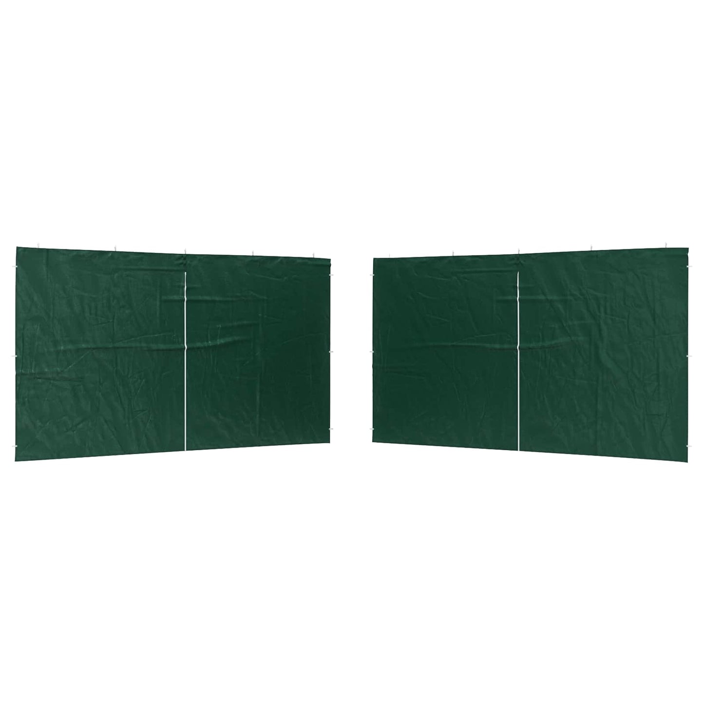 Parete per tenda da festa 2 pcs Verde 400 x 195 cm PE e Acciaio | homemem39