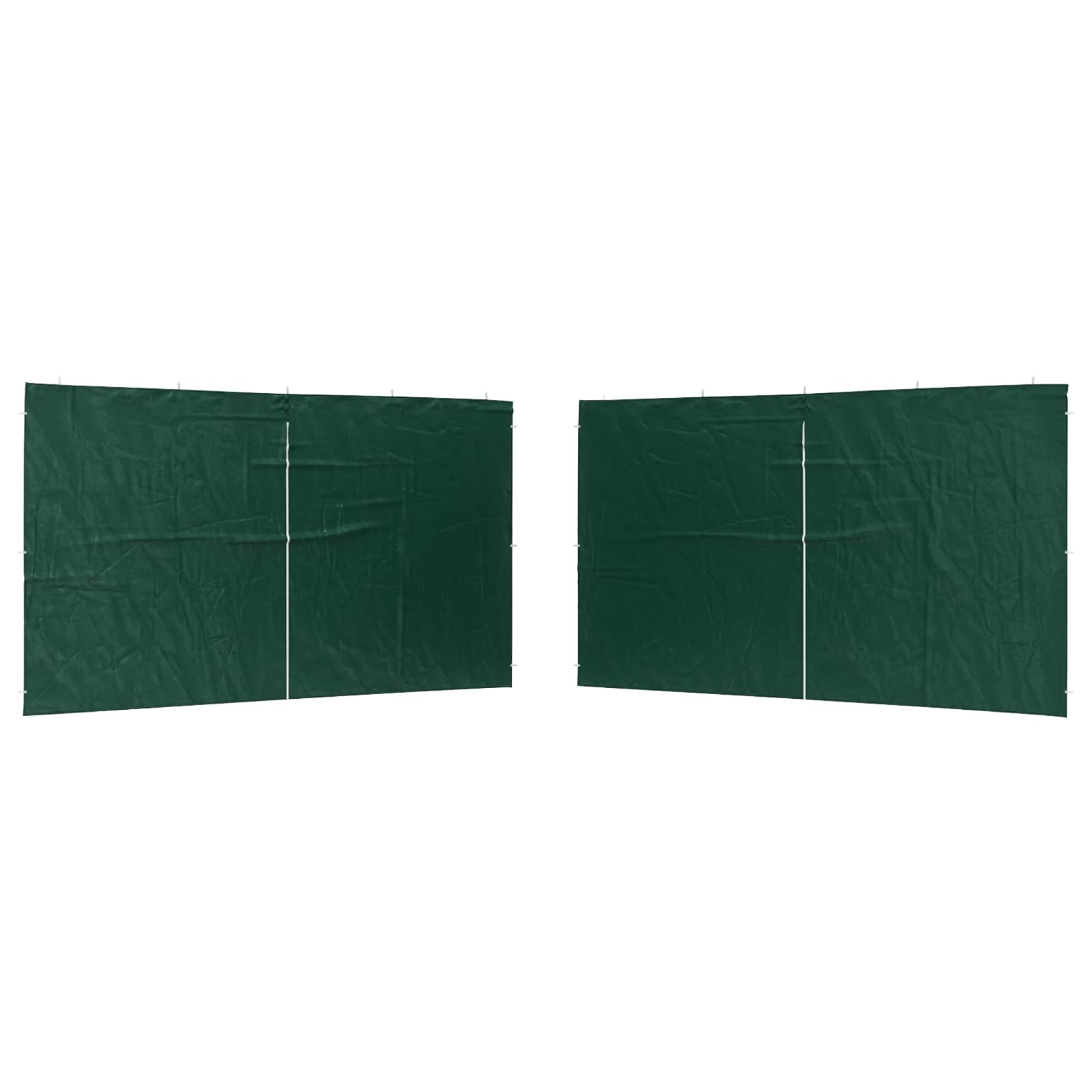 Parete per tenda da festa 2 pcs Verde 400 x 195 cm PE e Acciaio | homemem39