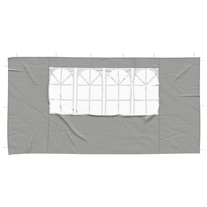 Parete per tenda da festa 2 pcs 400 x 195 cm Grigio Chiaro | homemem39