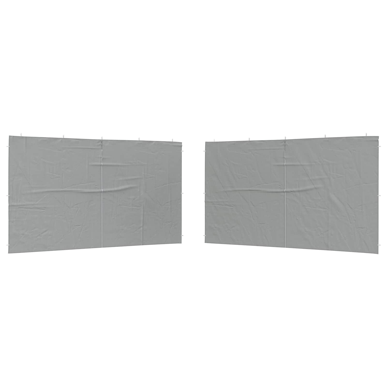 Parete per tenda da festa 2 pcs Grigio chiaro 400 x 195 cm | homemem39