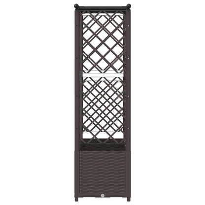 Letto Rialzato con Griglia e Tetto Marrone 163,5 x 40 x 138 cm | homemem39