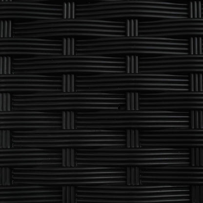 Letto Rialzato con Griglia e Tetto Nero 163 x 40 x 126 cm PP | homemem39