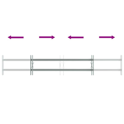 Griglia di Sicurezza per Finestre con 2 Traverse 3 pcs | homemem39