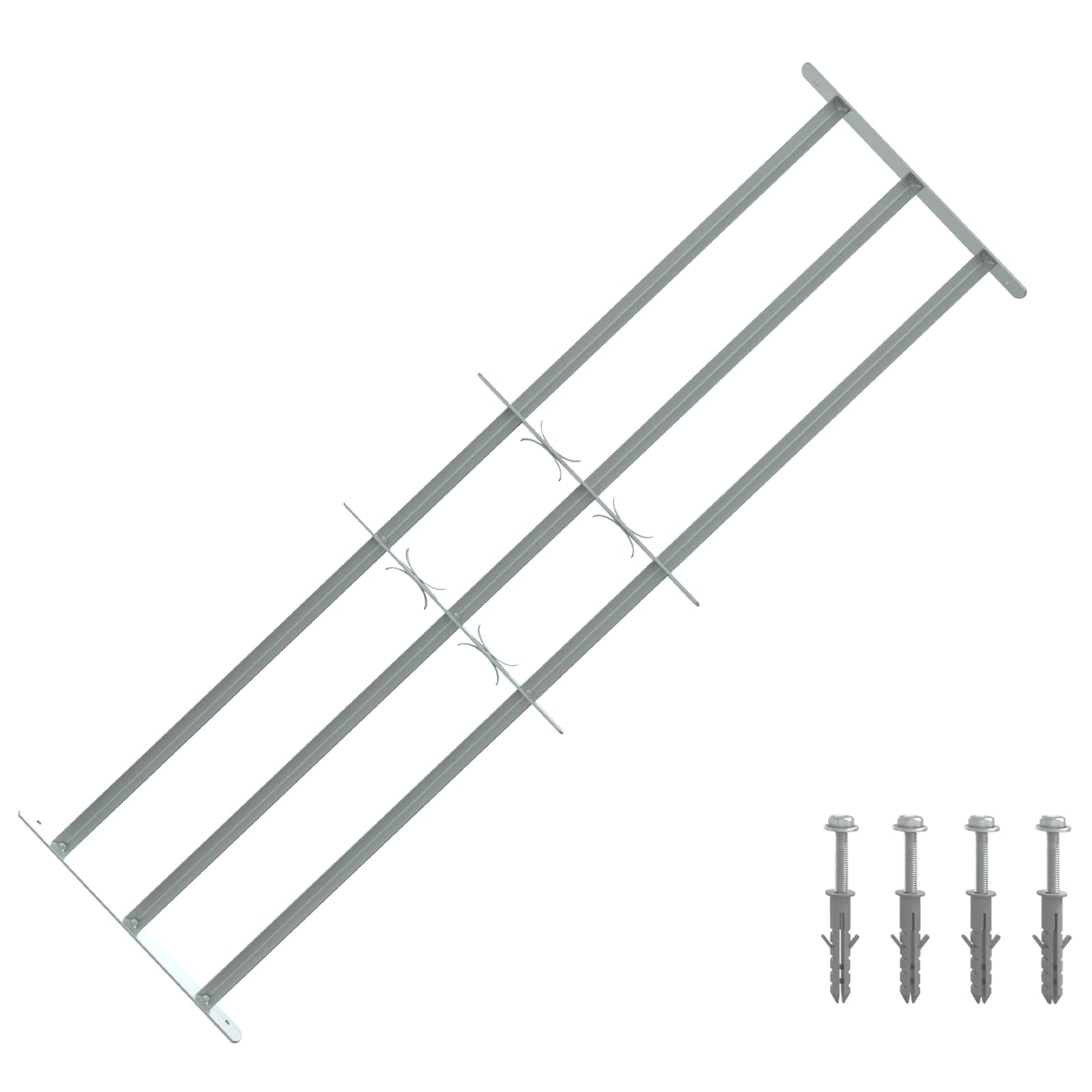 Griglia di Sicurezza per Finestra con 3 Traversine 3 pcs | homemem39