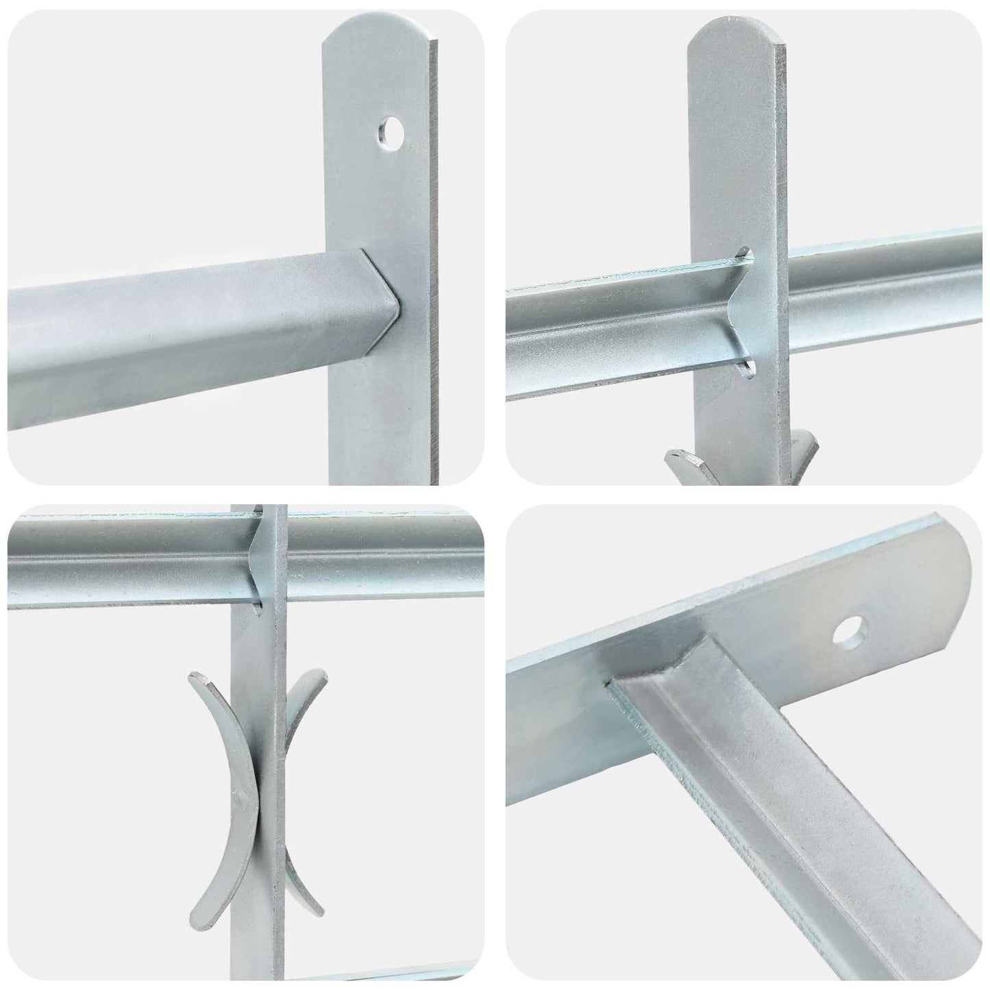 Griglia di sicurezza per finestre con 4 barre trasversali 3 pcs | homemem39
