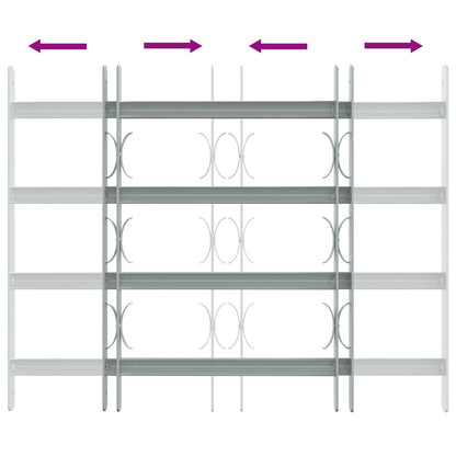 Griglia di sicurezza per finestre con 4 barre trasversali 3 pcs | homemem39