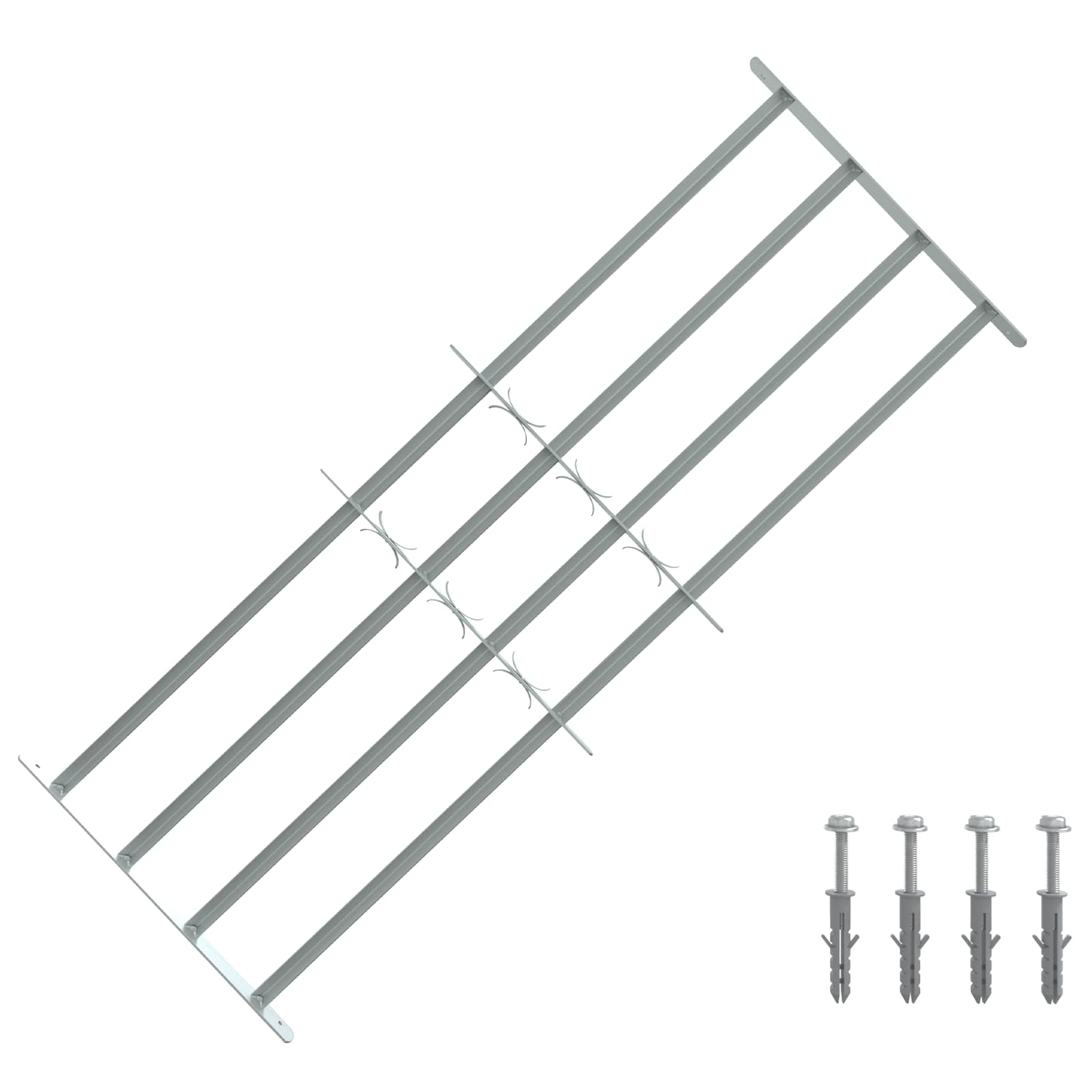 Griglia di sicurezza per finestre con 4 barre trasversali 3 pcs | homemem39