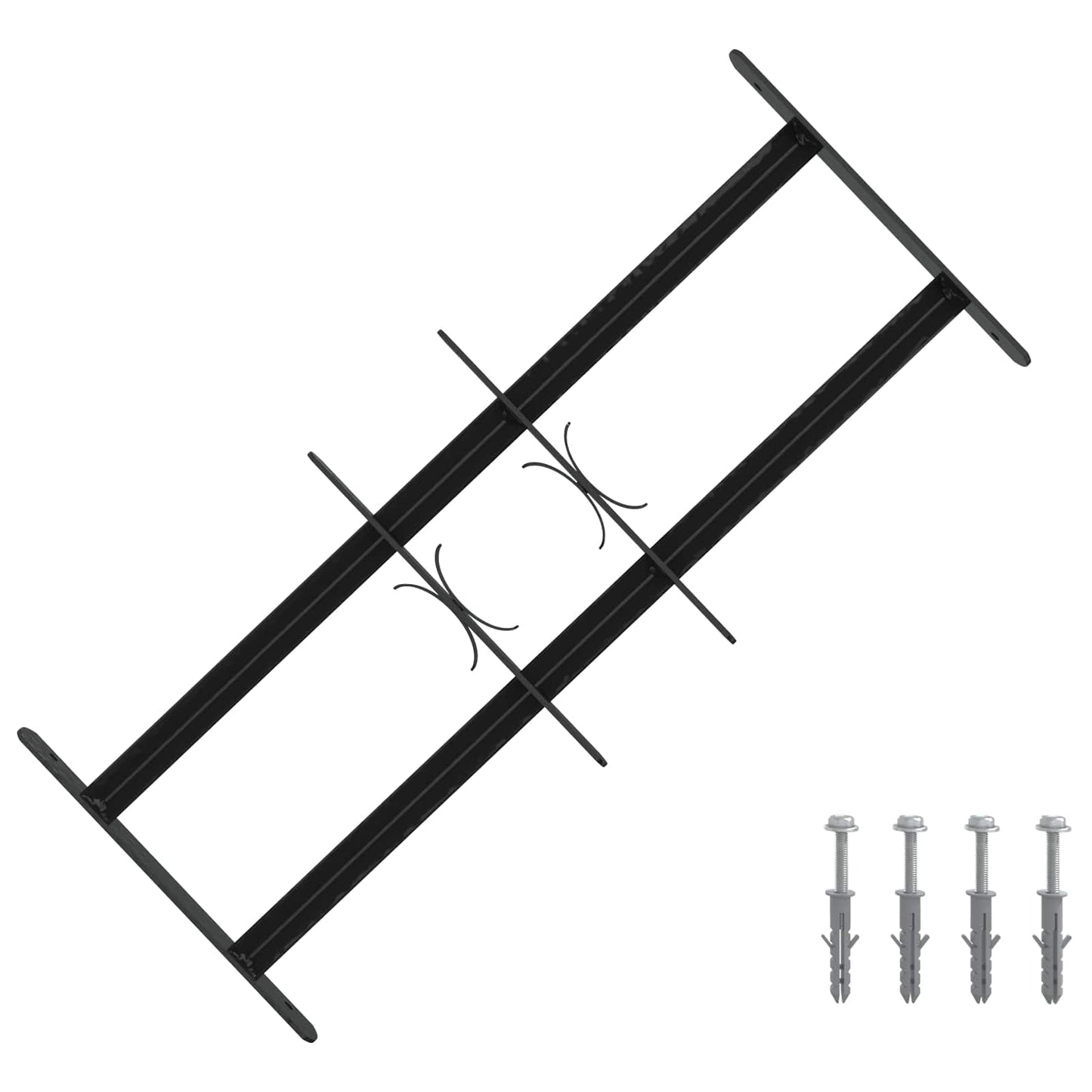 Griglia di Sicurezza per Finestre con 2 Traverse 3 pcs 43-74 cm | homemem39
