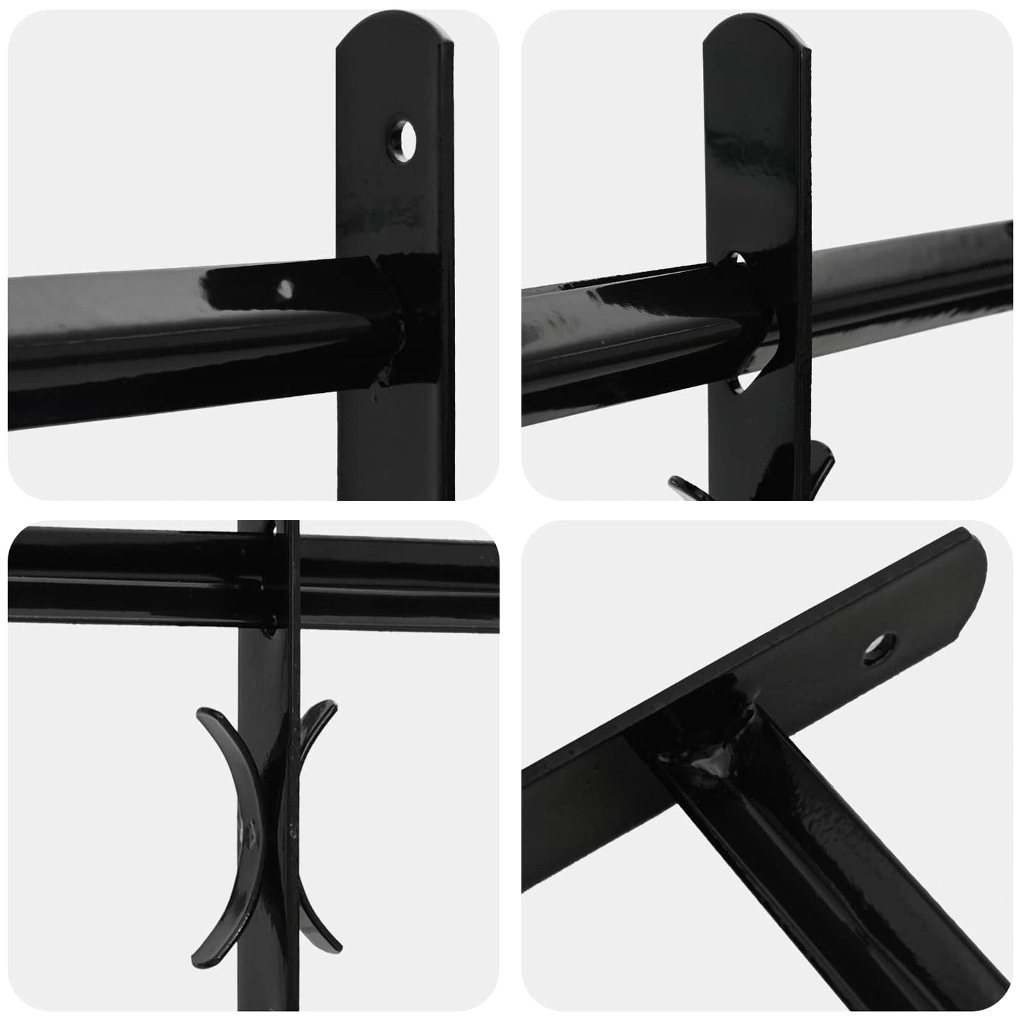 Griglia di Sicurezza per Finestre con 2 Traverse 3 pcs | homemem39