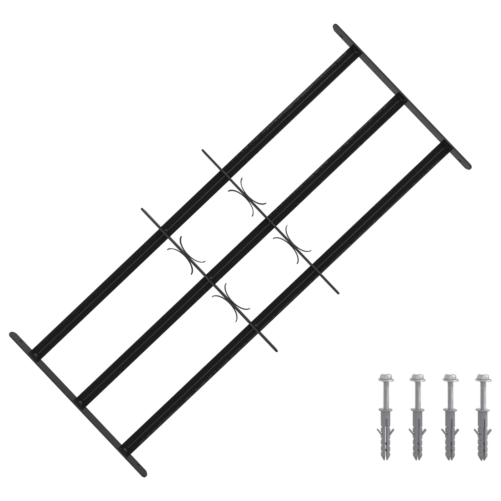 Griglia di Sicurezza per Finestra con 3 Traversine 3 pcs | homemem39