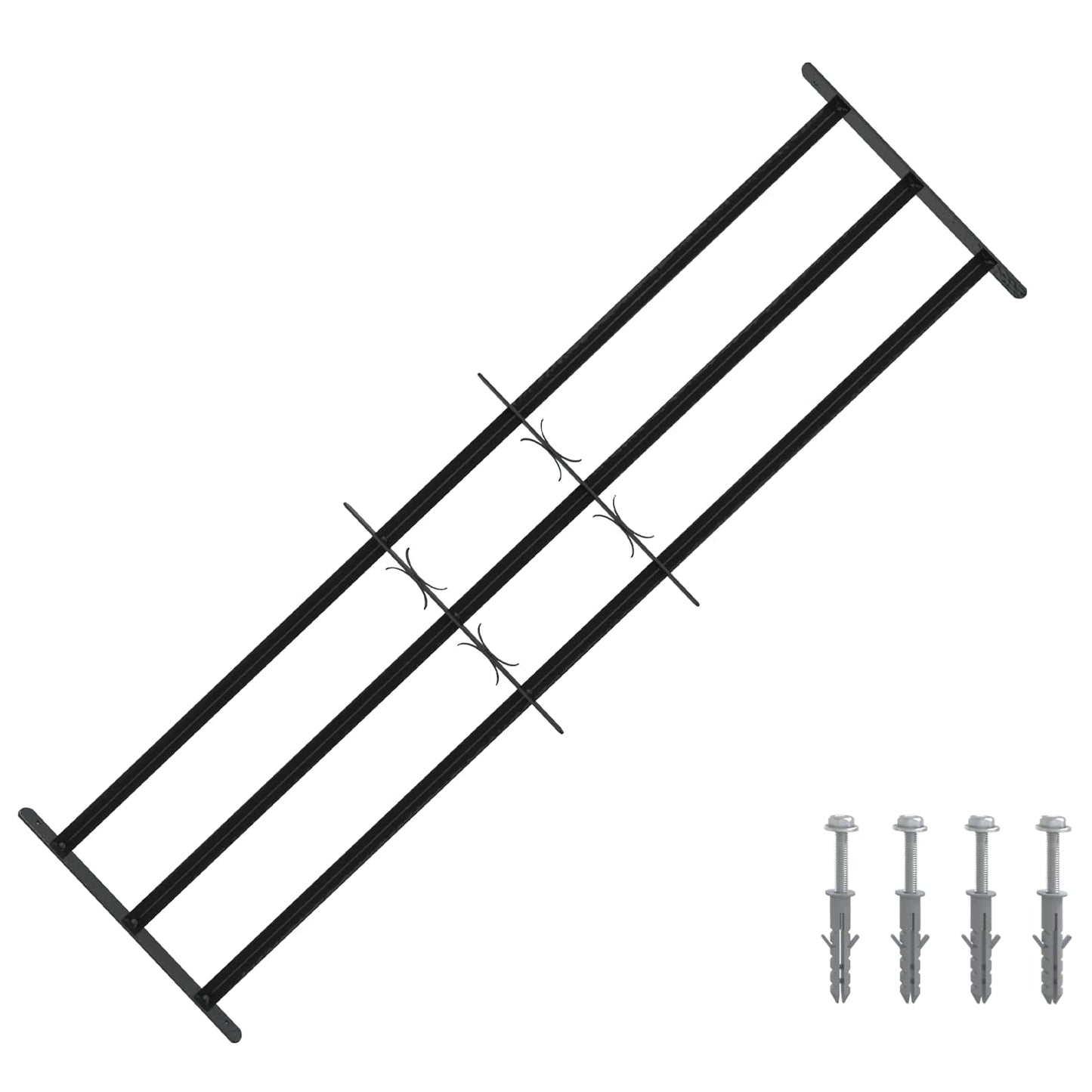 Griglia di Sicurezza per Finestra con 3 Traversine 3 pcs | homemem39