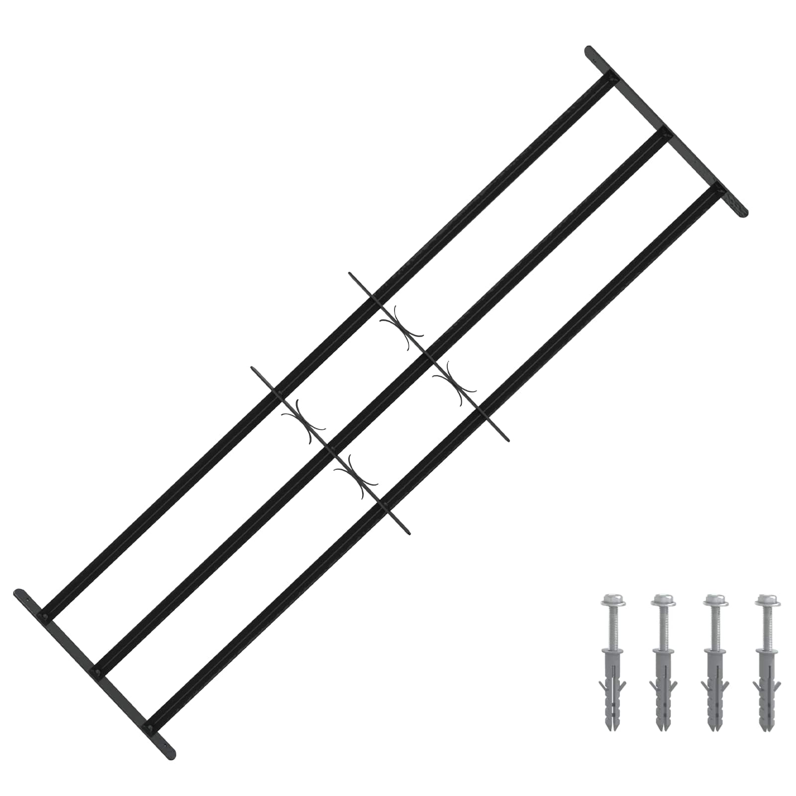 Griglia di Sicurezza per Finestra con 3 Traversine 3 pcs | homemem39