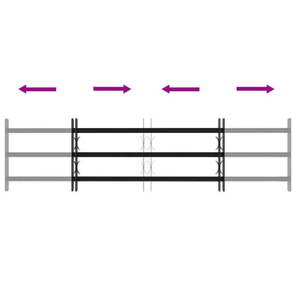 Griglia di Sicurezza per Finestra con 3 Traversine 3 pcs | homemem39