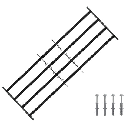 Griglia di sicurezza per finestre con 4 barre trasversali 3 pcs | homemem39
