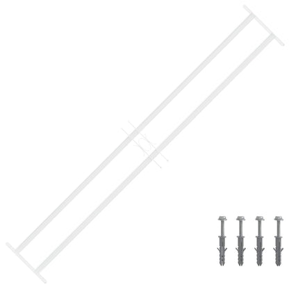 Griglia di Sicurezza per Finestre con 2 Traverse 93-174 cm | homemem39