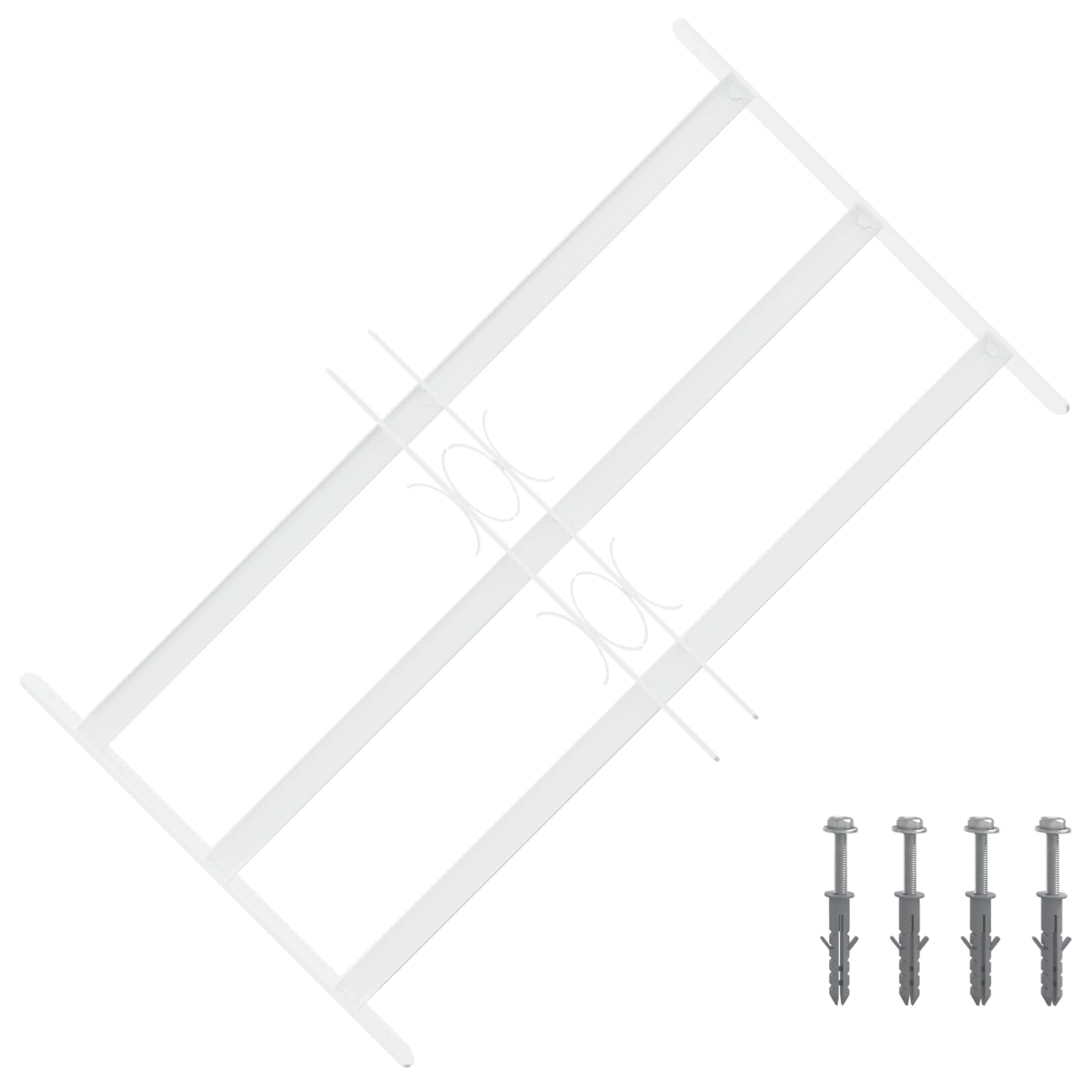 Griglia di Sicurezza per Finestra con 3 Traversine 43-74 cm | homemem39