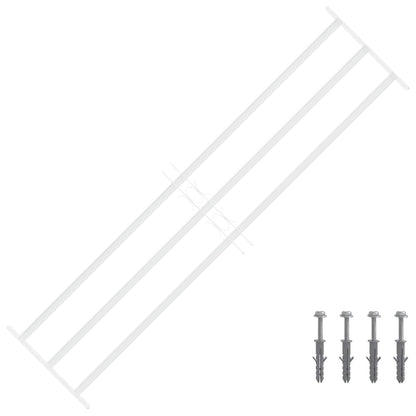 Griglia di Sicurezza per Finestra con 3 Traversine 93-174 cm | homemem39