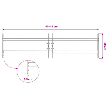 Griglia di Sicurezza per Finestre con 2 Traverse 3 pcs | homemem39