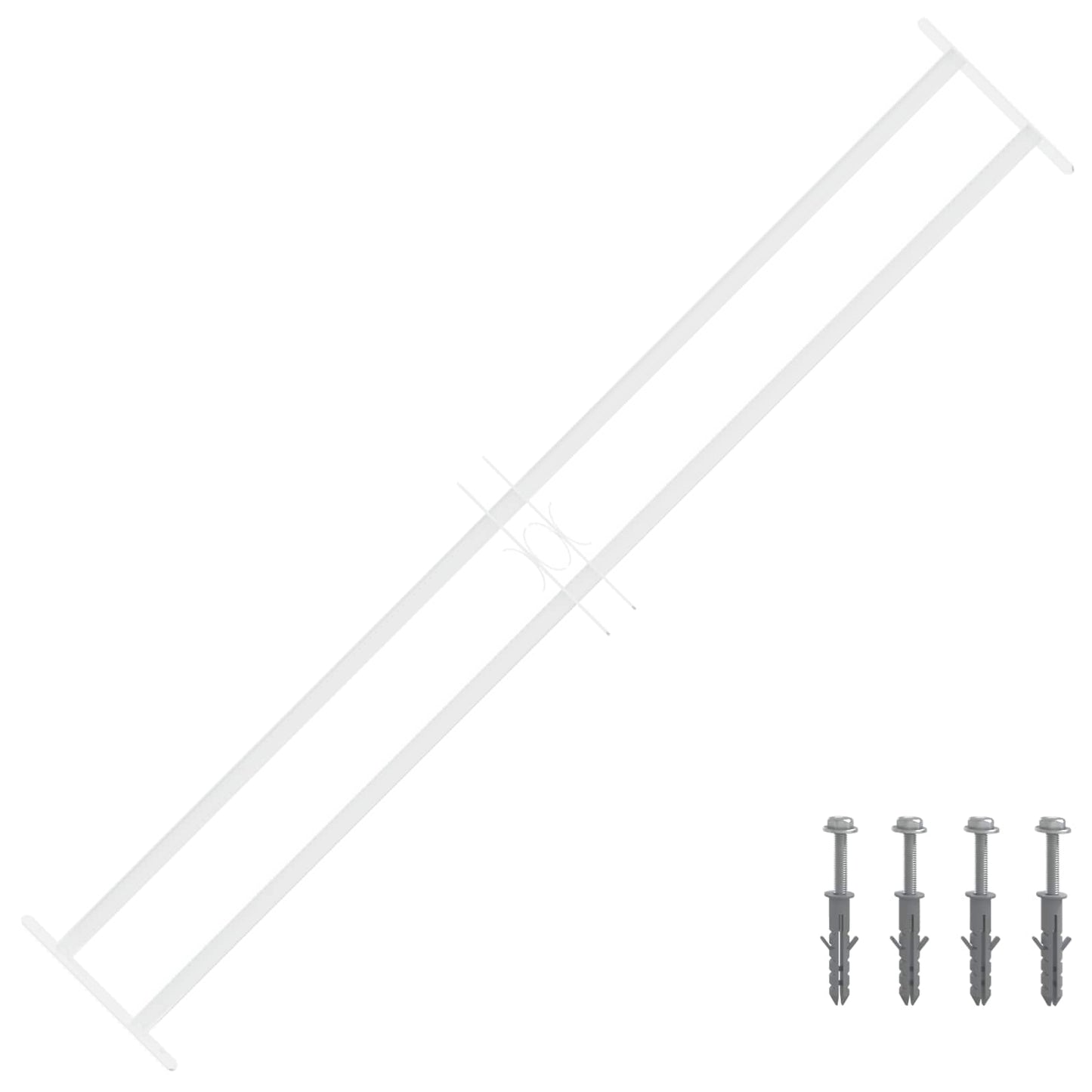 Griglia di Sicurezza per Finestre con 2 Traverse 3 pcs | homemem39