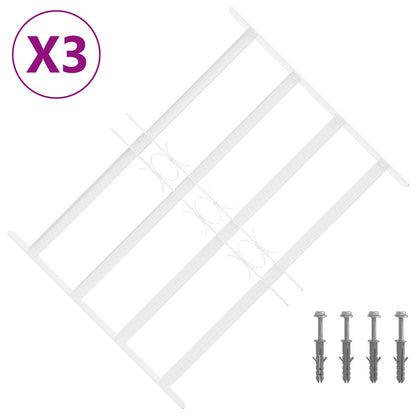 Griglia di sicurezza per finestre con 4 barre trasversali 3 pcs | homemem39