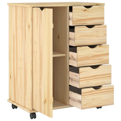 Mobile con Ruote con ruota Marrone 63,5 x 39 x 79 cm | homemem39