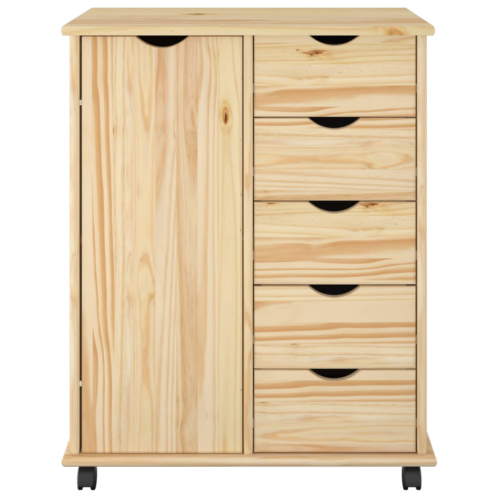 Mobile con Ruote con ruota Marrone 63,5 x 39 x 79 cm | homemem39