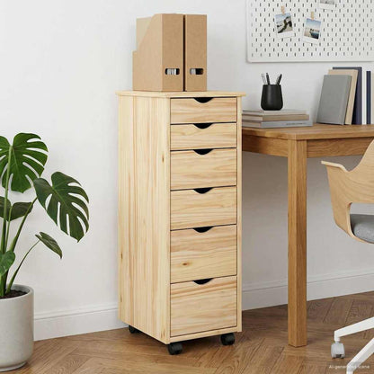 Mobile con Ruote con ruota Marrone 34 x 39 x 93,5 cm | homemem39