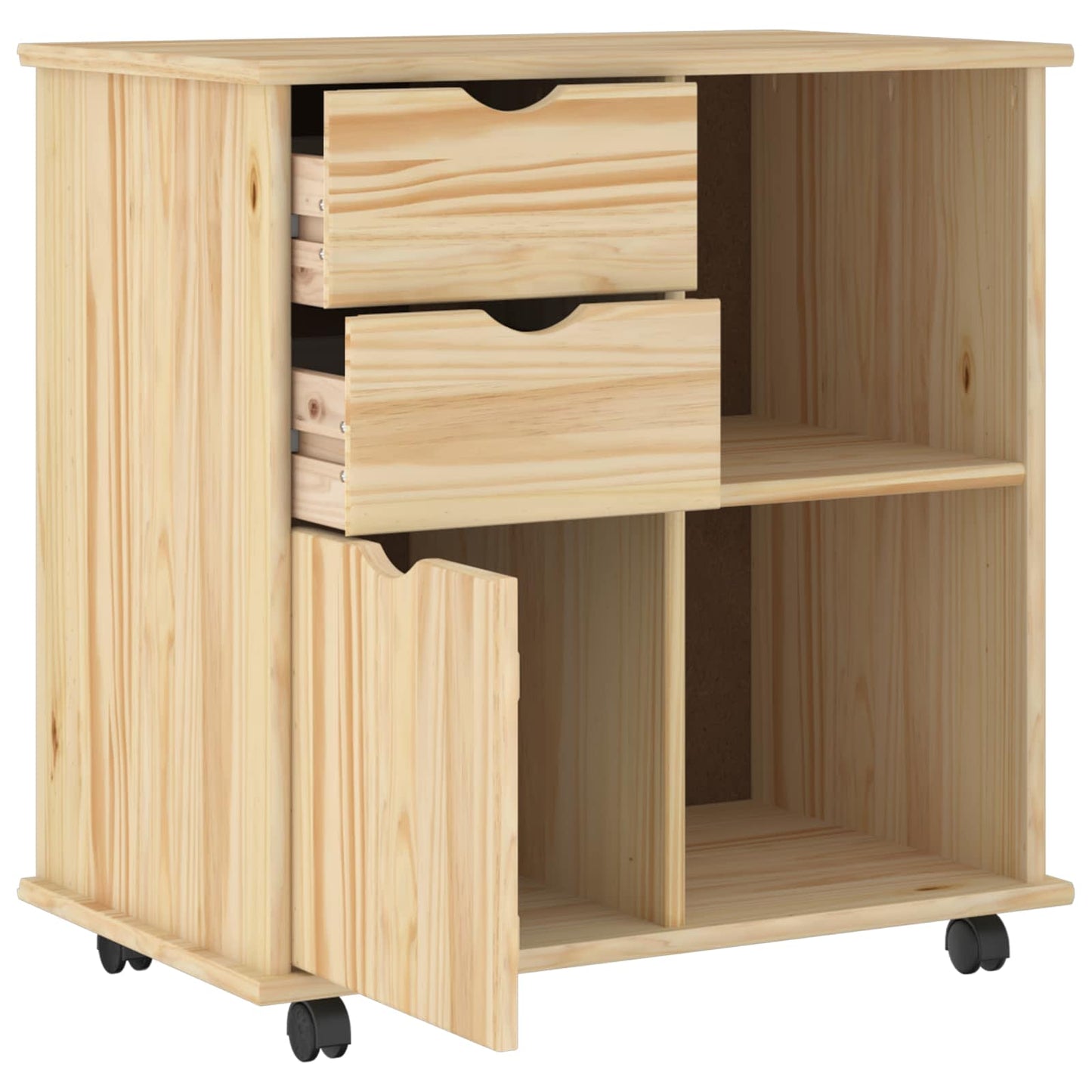 Mobile con Ruote con ruota Marrone 63,5 x 39 x 65,5 cm | homemem39