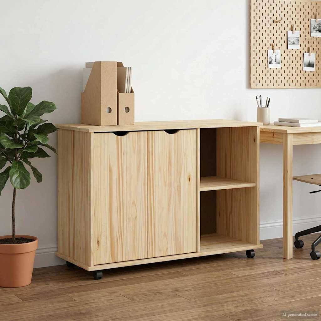 Mobile con Ruote con ruota Marrone 100 x 39 x 65,5 cm | homemem39