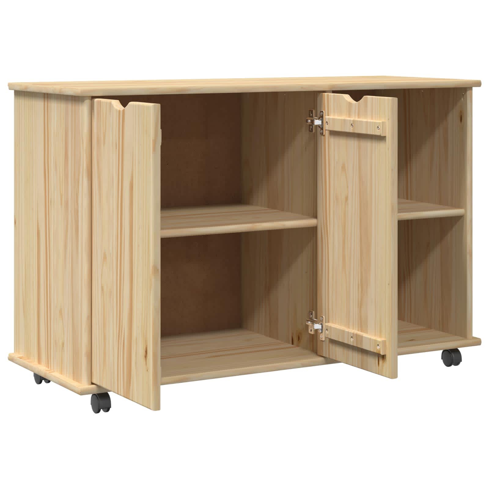 Mobile con Ruote con ruota Marrone 100 x 39 x 65,5 cm | homemem39