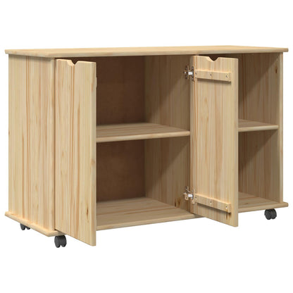 Mobile con Ruote con ruota Marrone 100 x 39 x 65,5 cm | homemem39
