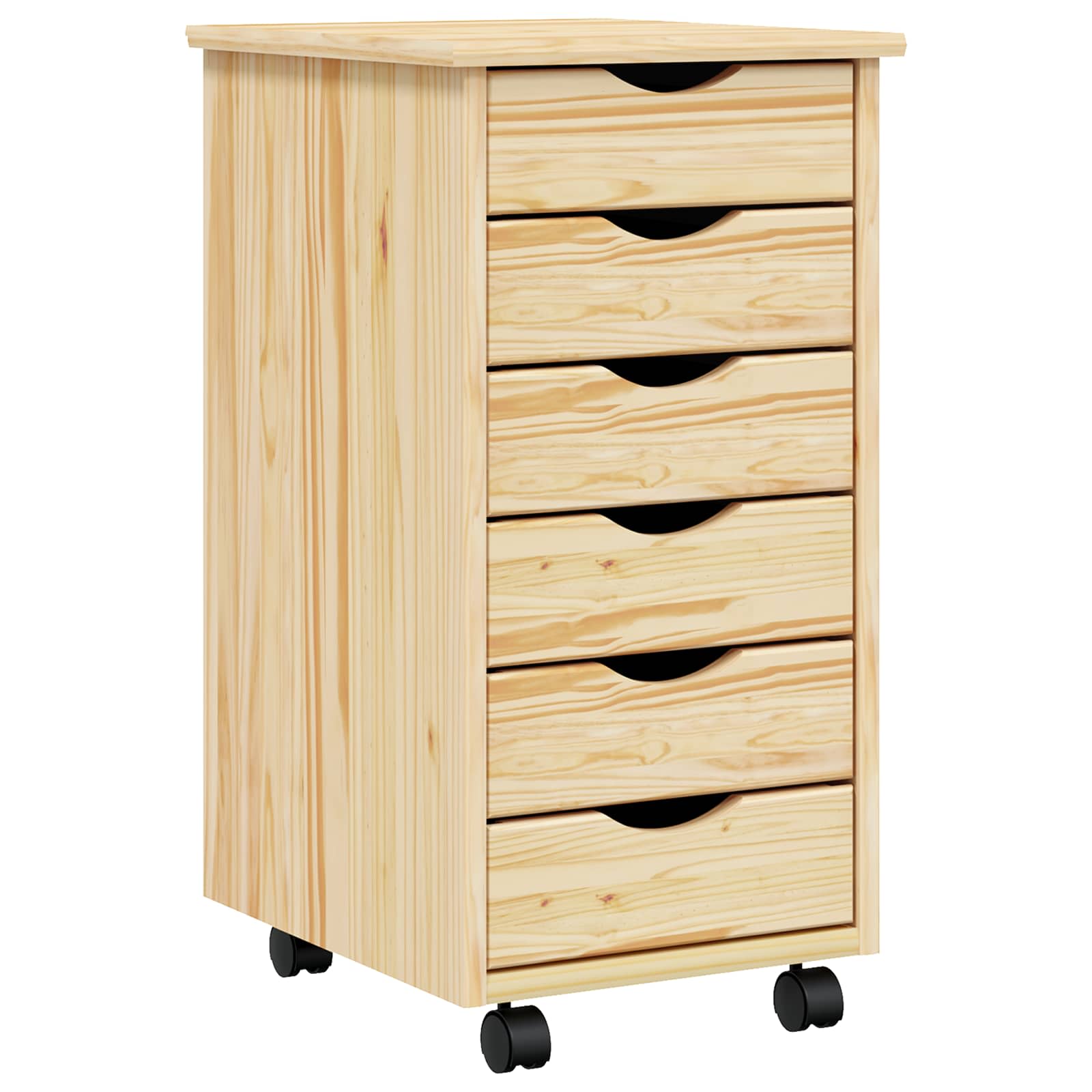 Armadietto Rotolante con Cassetti MOSS Vernice trasparente | homemem39