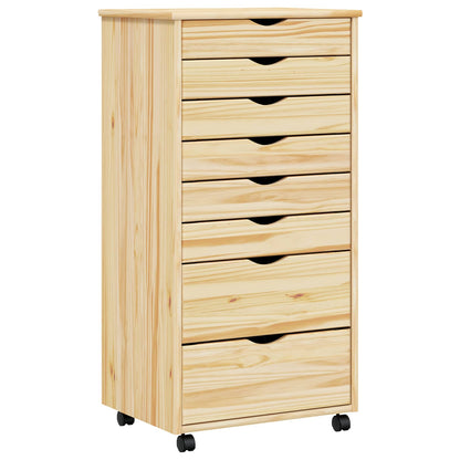 Armadietto Rotolante con Cassetti MOSS Vernice trasparente | homemem39