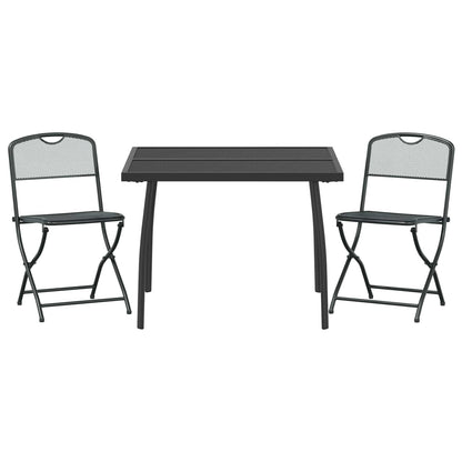 Set di Mobili da Esterno 3 pcs Antracite Ferro e Acciaio | homemem39