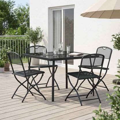 Set di Mobili da Esterno 5 pcs Antracite Ferro e Acciaio | homemem39