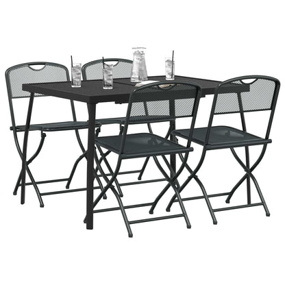 Set di Mobili da Esterno 5 pcs Antracite Ferro e Acciaio | homemem39