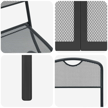 Set di Mobili da Esterno 5 pcs Antracite Ferro e Acciaio | homemem39