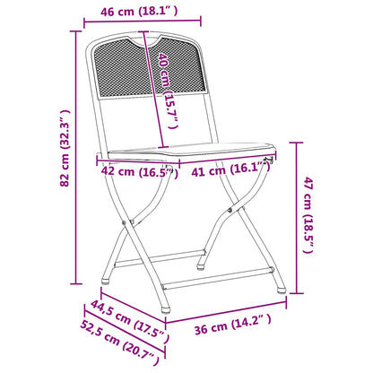 Set di Mobili da Esterno 5 pcs Antracite Ferro e Acciaio | homemem39
