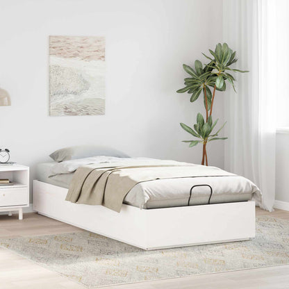 Letto ottomano Bianco 90 x 190 cm Legno di pino massiccio | homemem39