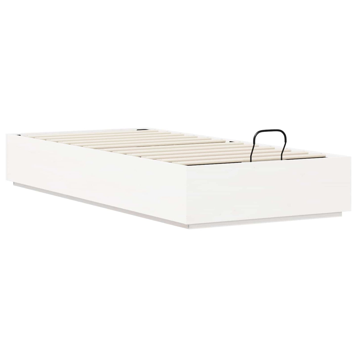 Letto ottomano Bianco 90 x 190 cm Legno di pino massiccio | homemem39