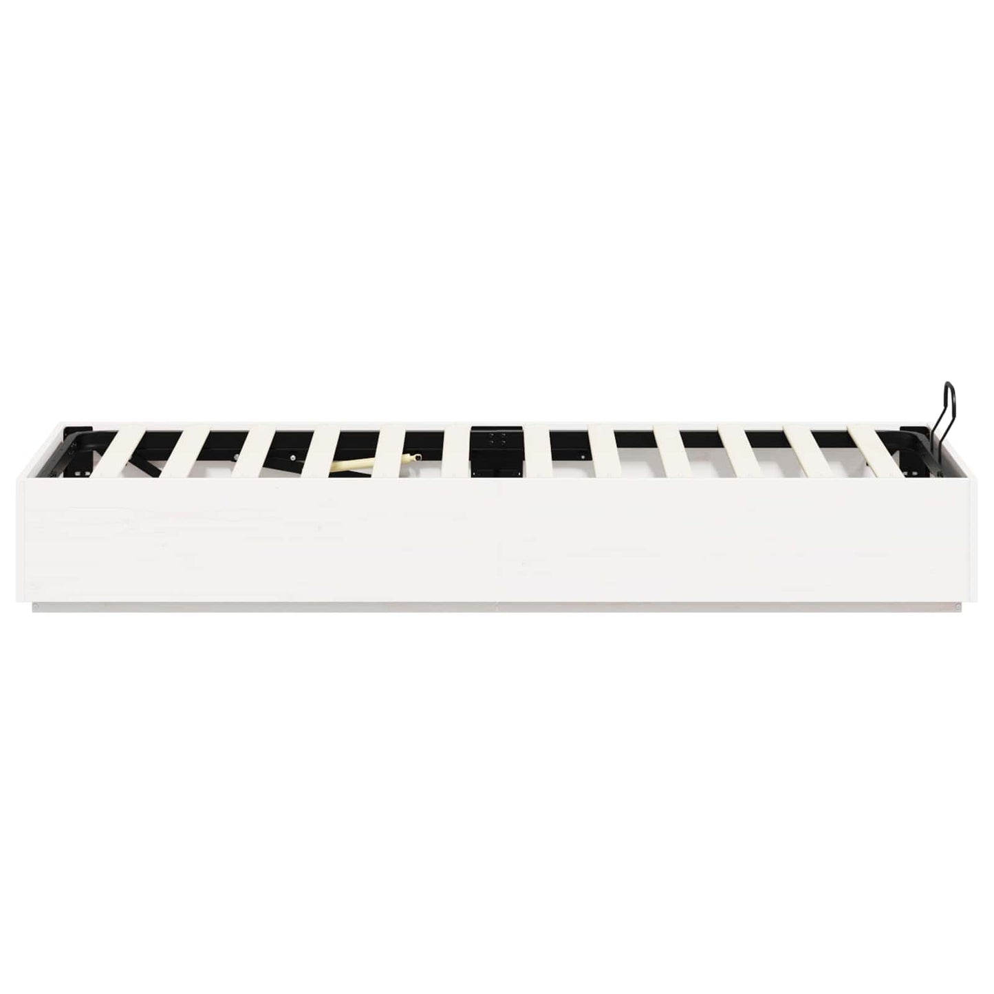 Letto ottomano Bianco 90 x 190 cm Legno di pino massiccio | homemem39
