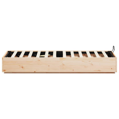 Letto ottomano Naturale 80 x 200 cm Legno di pino massiccio | homemem39