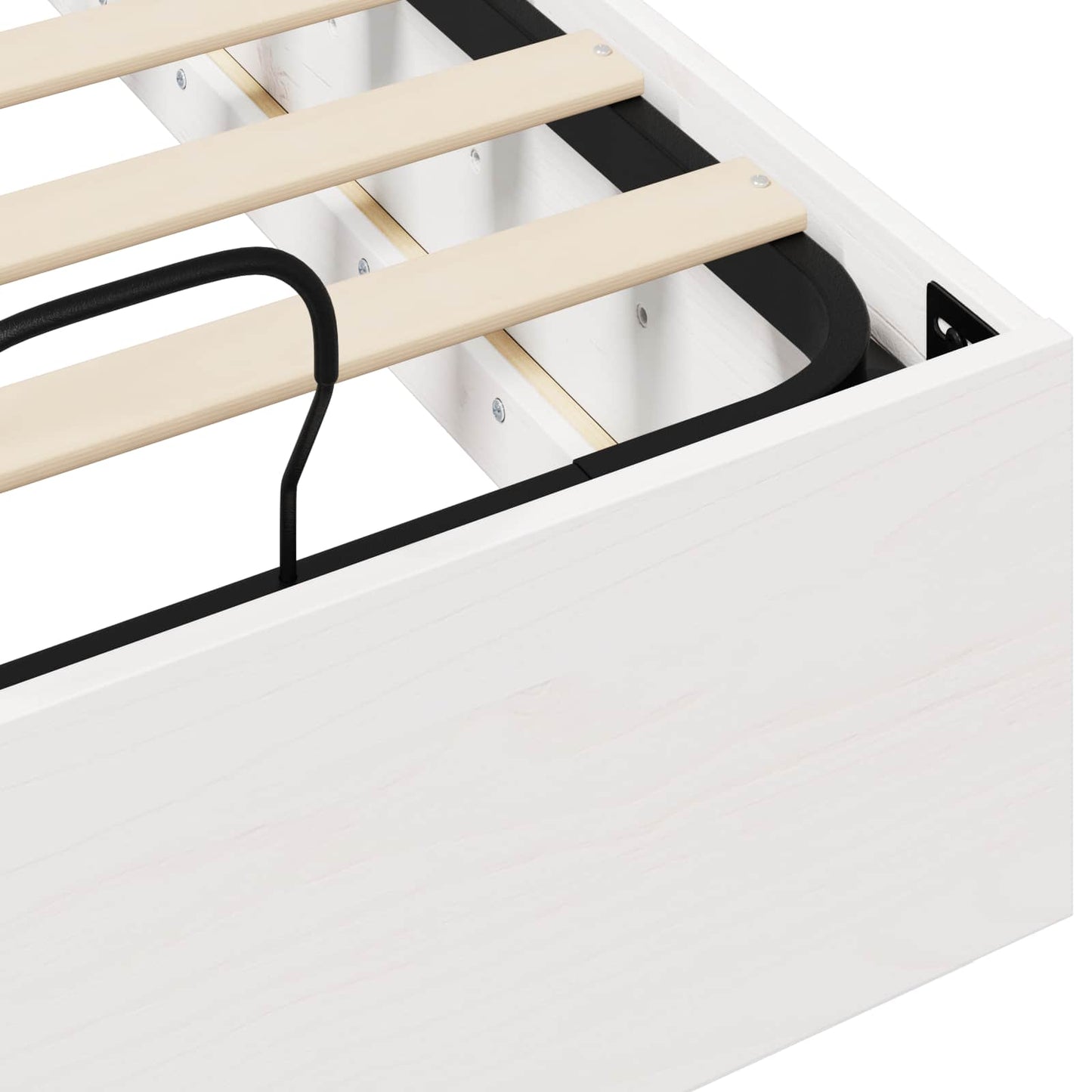 Letto ottomano Bianco 80 x 200 cm Legno di pino massiccio | homemem39