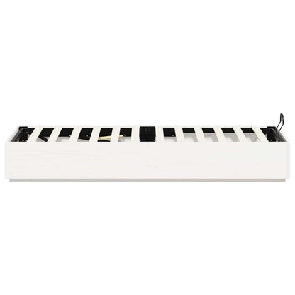 Letto ottomano Bianco 80 x 200 cm Legno di pino massiccio | homemem39