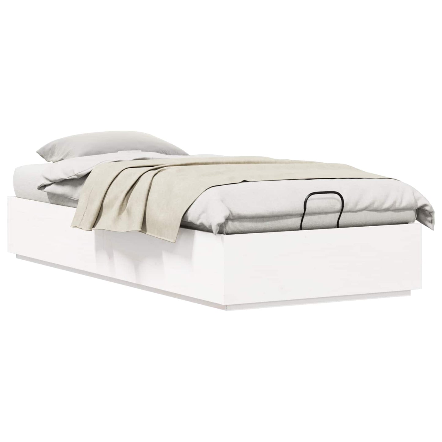 Letto ottomano Bianco 90 x 200 cm Legno di pino massiccio | homemem39